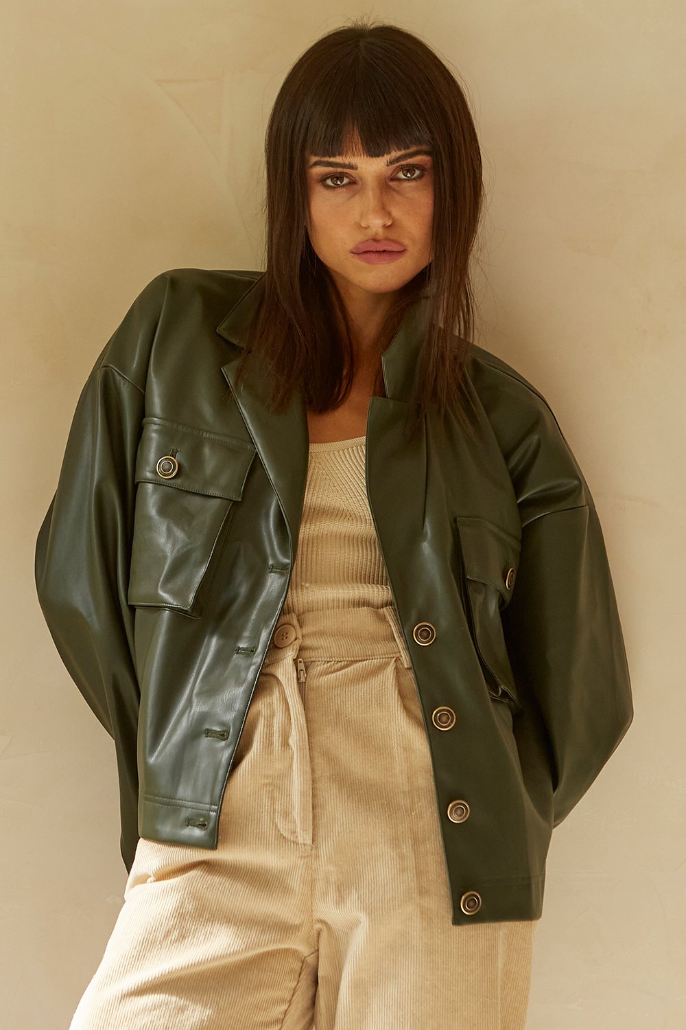 Brooklyn Vegan Leather Jacket