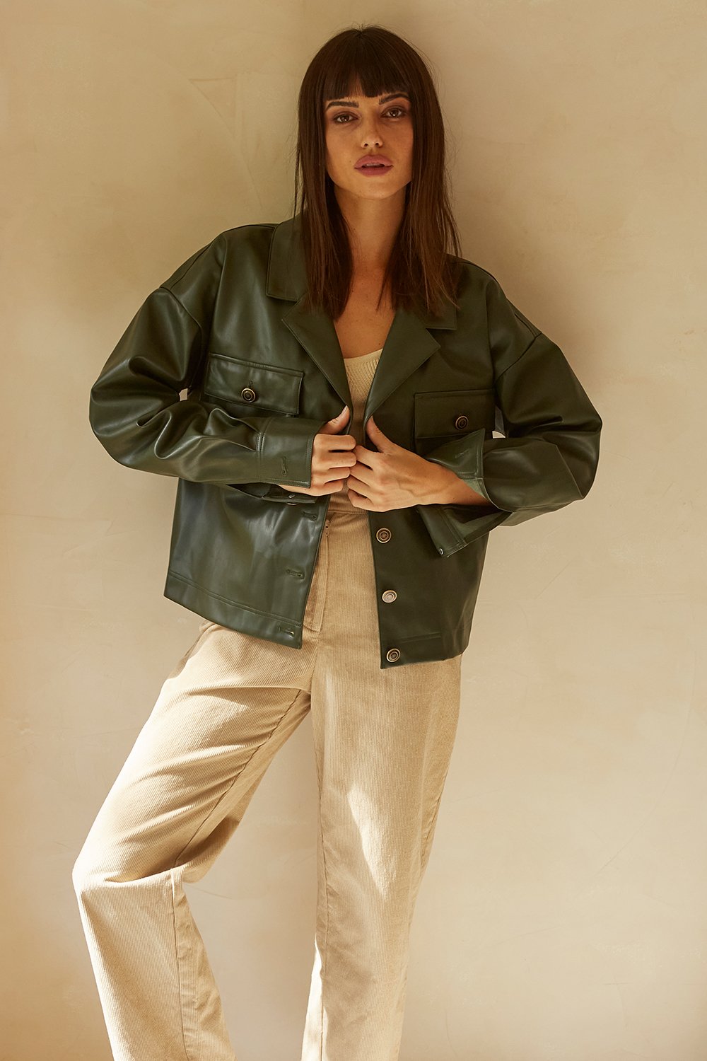 Brooklyn Vegan Leather Jacket