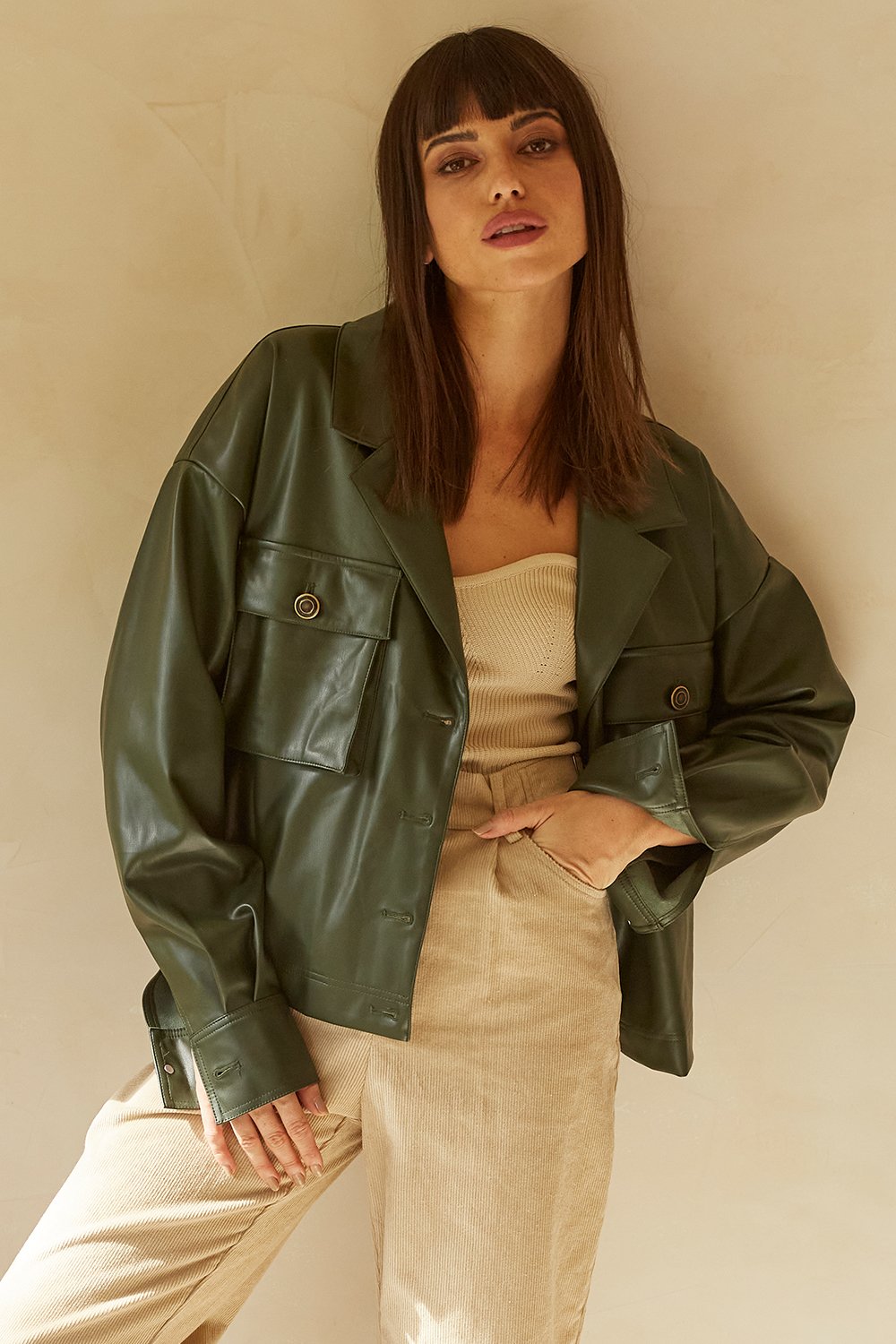 Brooklyn Vegan Leather Jacket