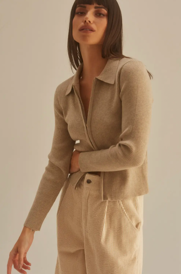 Palmer Cardigan in Oatmeal