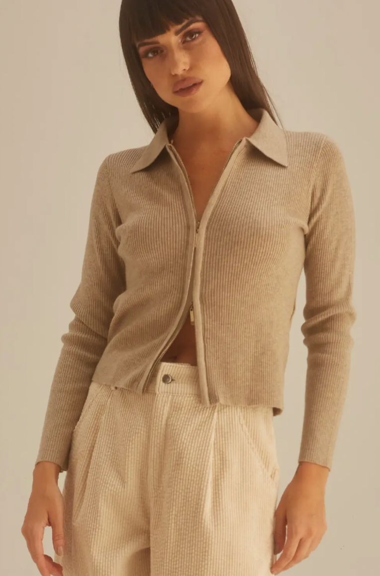 Palmer Cardigan in Oatmeal