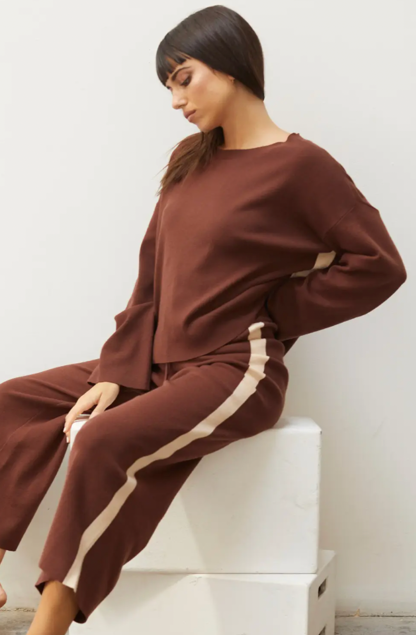 Kyle Contrast Sweater Set