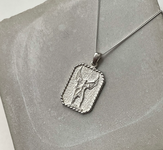 Archangel Gabriel Necklace in Sterling Silver