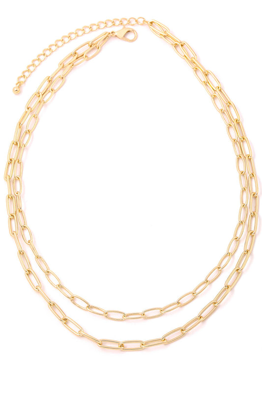 Double Adjustable Chain Necklace