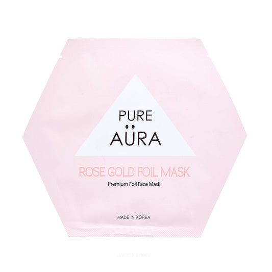 Pure Aura Rose Gold Foil Sheet Mask