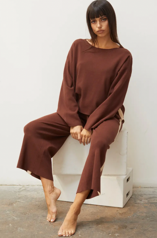 Kyle Contrast Sweater Set