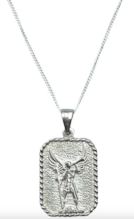 Archangel Gabriel Necklace in Sterling Silver